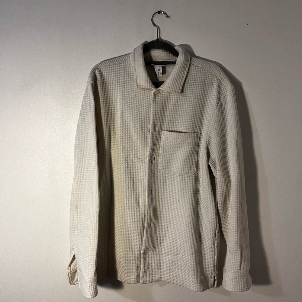H&M Cream Casual Button Down Shirt